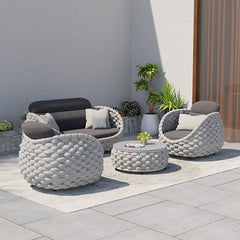 Textilene Rope Woven Outdoor Sofa Set