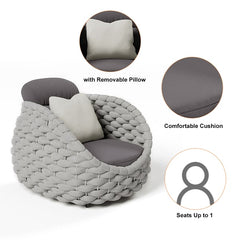 Textilene Rope Woven Outdoor Sofa Set