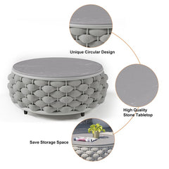 Textilene Rope Woven Outdoor Sofa Set