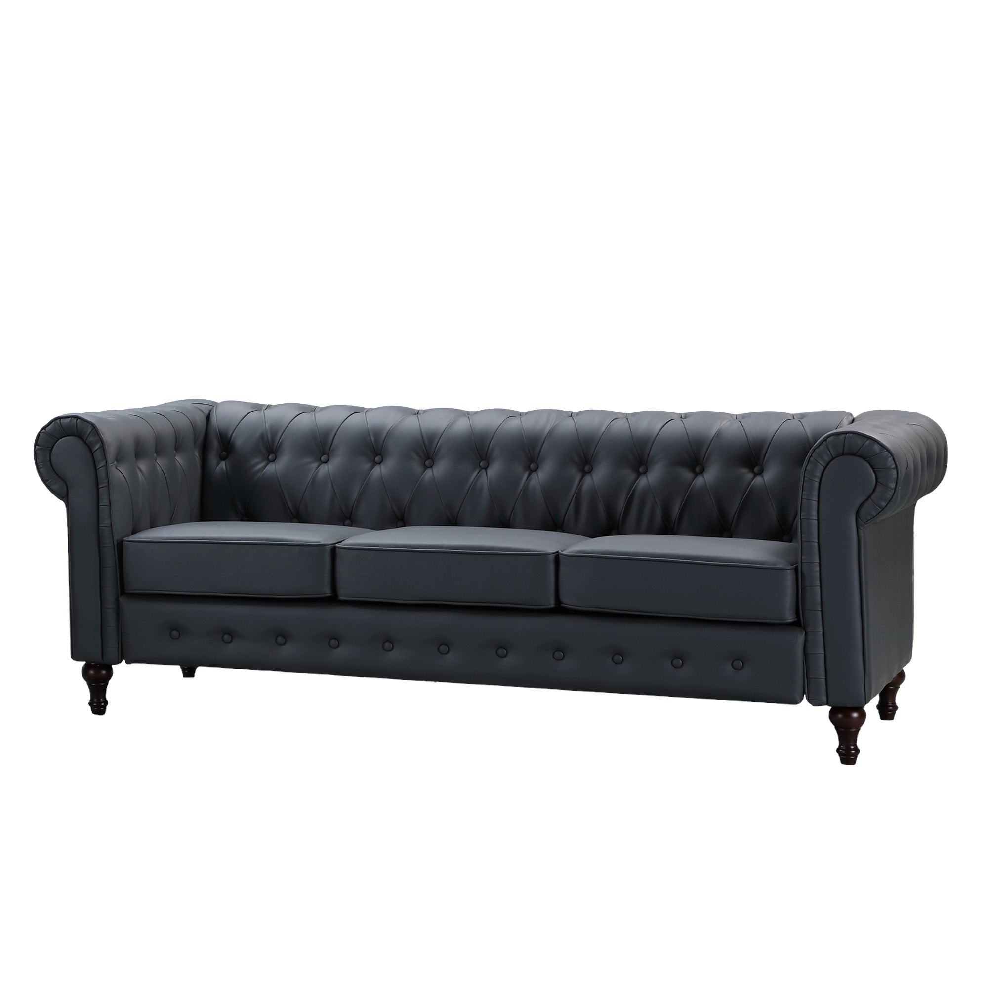Faux Leather Sofa