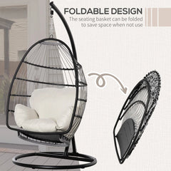 Rattan Hanging Egg Chair – Brown – Buy Online