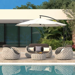 Textilene Rope Woven Outdoor Sofa Set