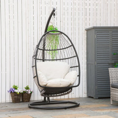 Rattan Hanging Egg Chair – Brown – Buy Online