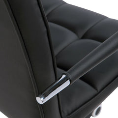 Mid Back Leather Office Desk Chair, Swivel Computer Chair