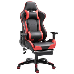 Gaming Chair, PU Leather - Red, Black