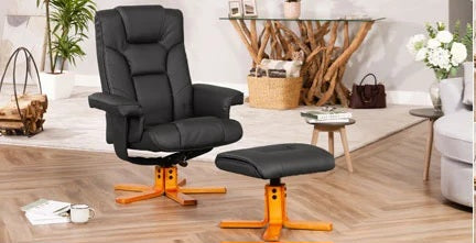 Leather Swivel Recliner Chair