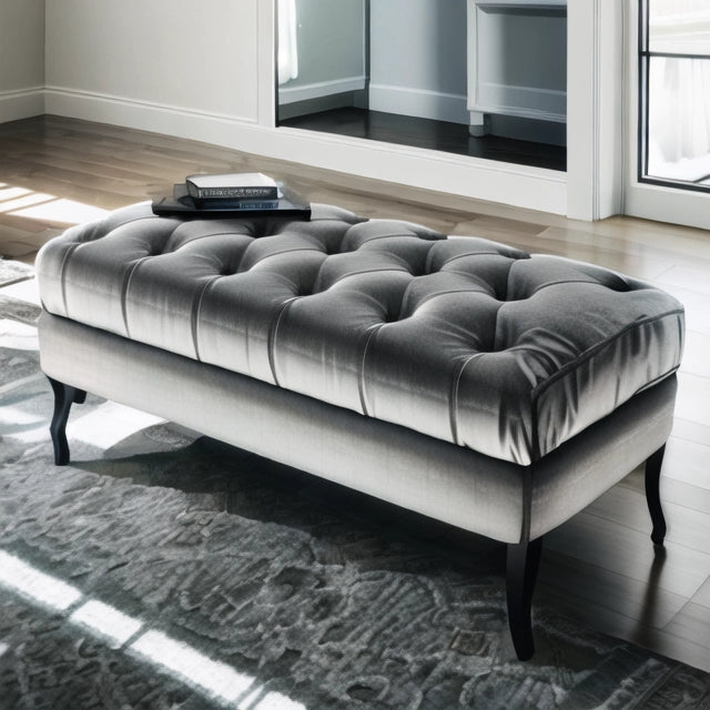 Button Bench Grey