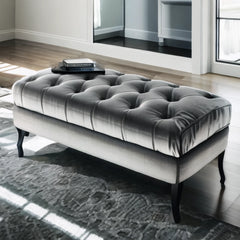 Button Bench Grey