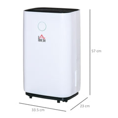 Quiet Dehumidifier for Home 20L/Day, with LED Screen, Sleep Mode, 24H Timer, Electric Air Dehumidifier for Damp Laundry Bedroom Basement