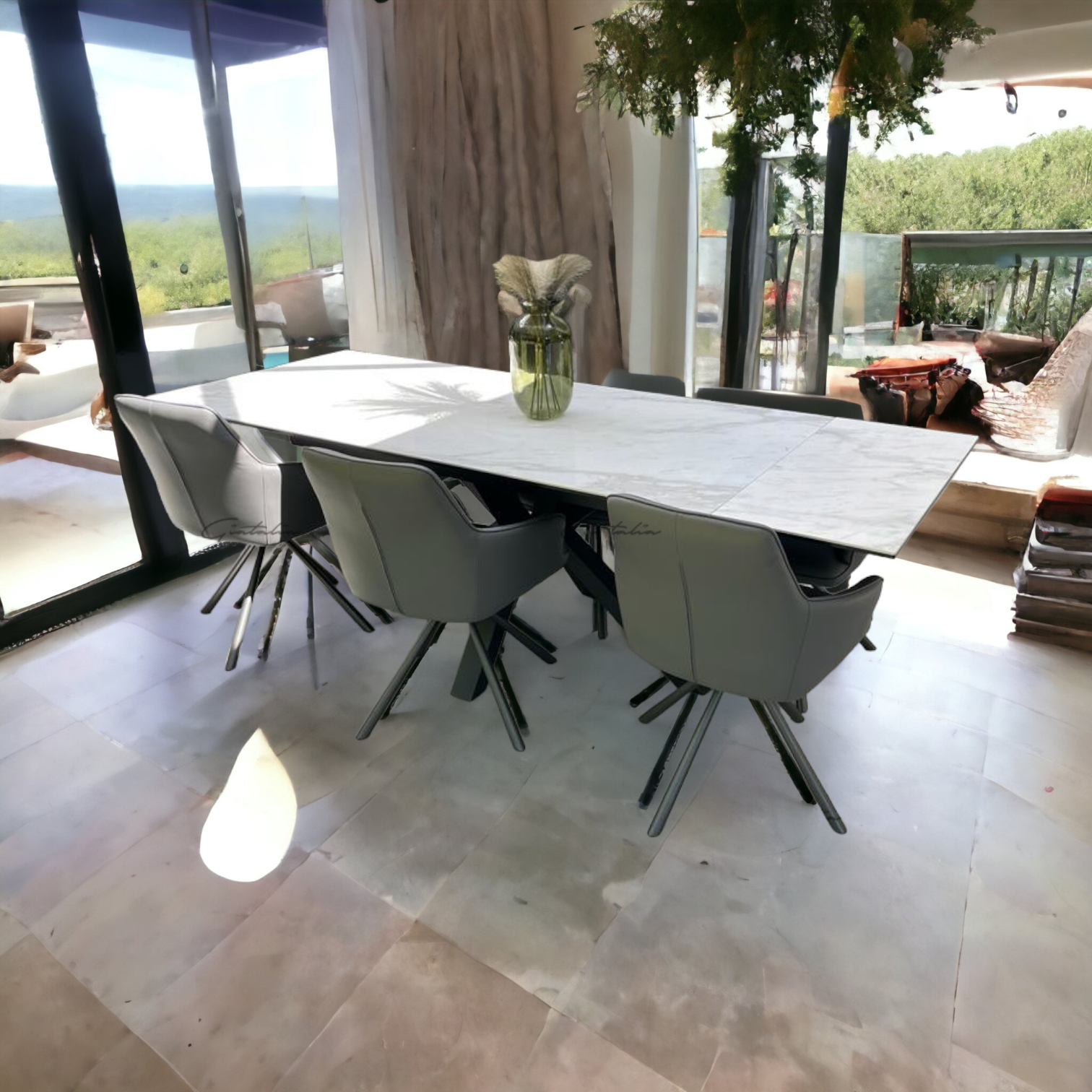Ceramid Exnding Dining Table