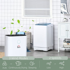 Quiet Dehumidifier for Home 20L/Day, with LED Screen, Sleep Mode, 24H Timer, Electric Air Dehumidifier for Damp Laundry Bedroom Basement