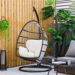 Rattan Hanging Egg Chair – Brown – Buy Online