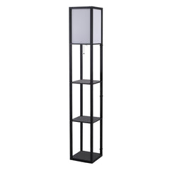 Standing Floor Lamp with 4-Tier Storage Shelf,
