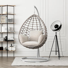 Rattan Hanging Egg Chair with Stand