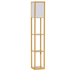 Standing Floor Lamp with 4-Tier Storage Shelf,