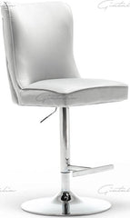 Belgravia  Black Velvet Button Back Barstool