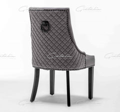 Cambridge Grey Tufted Velvet Chair