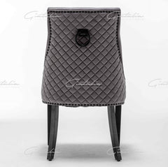 Cambridge Grey Tufted Velvet Chair