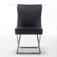 Belgravia Black Velvet Chair