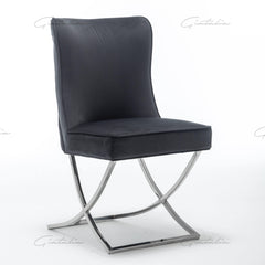 Belgravia Black Velvet Chair
