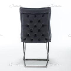 Belgravia Black Velvet Chair