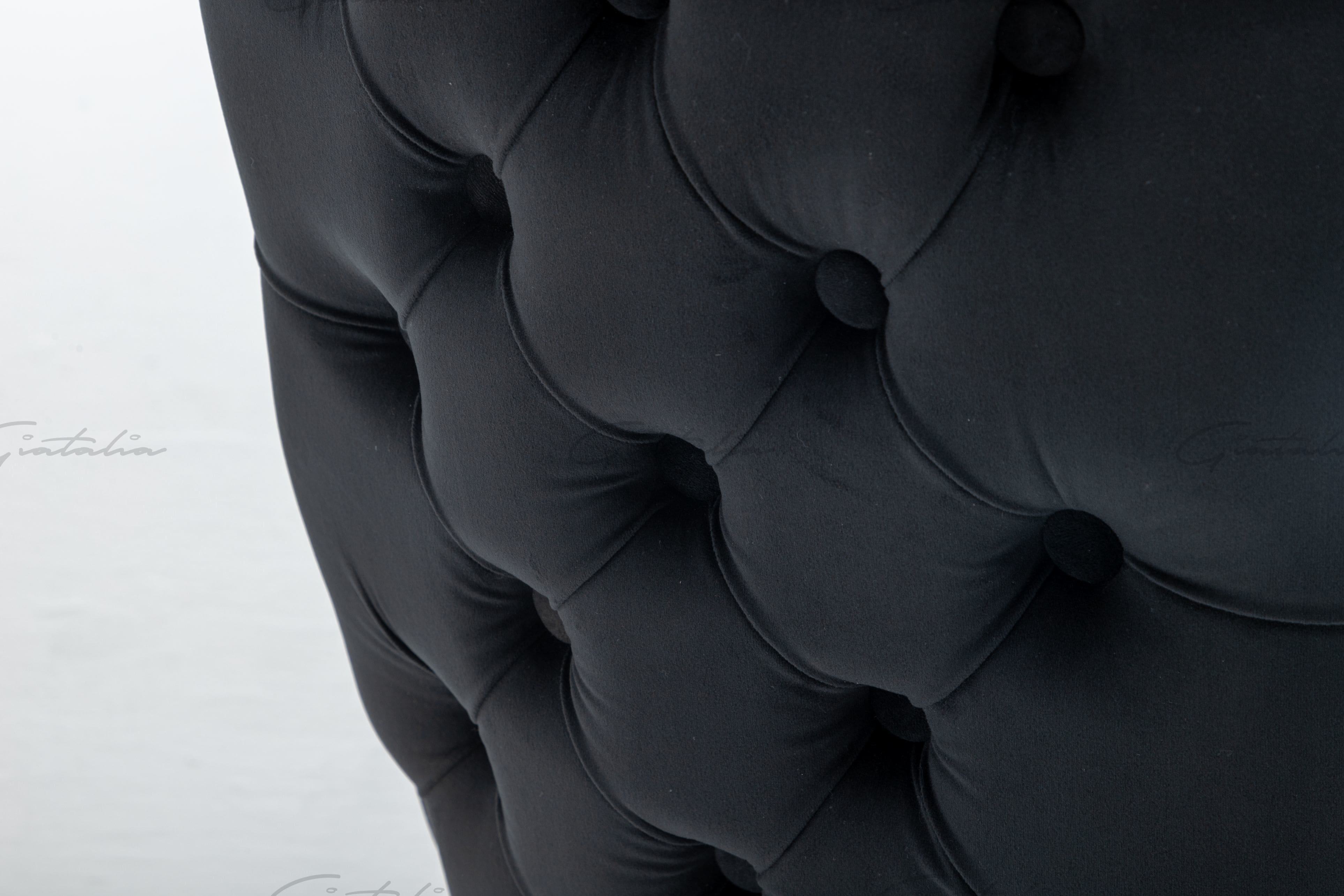 Belgravia Black Velvet Chair