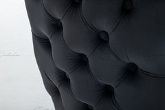 Belgravia Black Velvet Chair