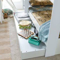 Olly 3ft White Bunk Bed with Storage