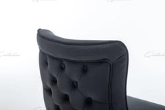 Belgravia Black Velvet Chair