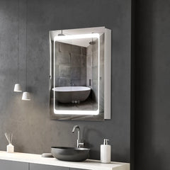 LED Illuminated Bathroom Mirror Cabinet with LED Lights