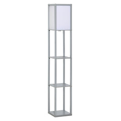 Standing Floor Lamp with 4-Tier Storage Shelf,