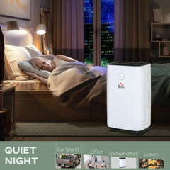 Quiet Dehumidifier for Home 20L/Day, with LED Screen, Sleep Mode, 24H Timer, Electric Air Dehumidifier for Damp Laundry Bedroom Basement