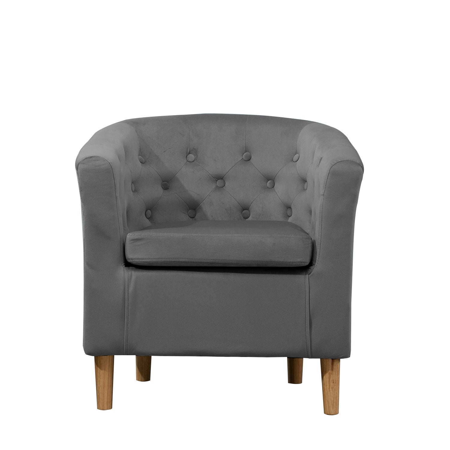 Velvet Button Chair