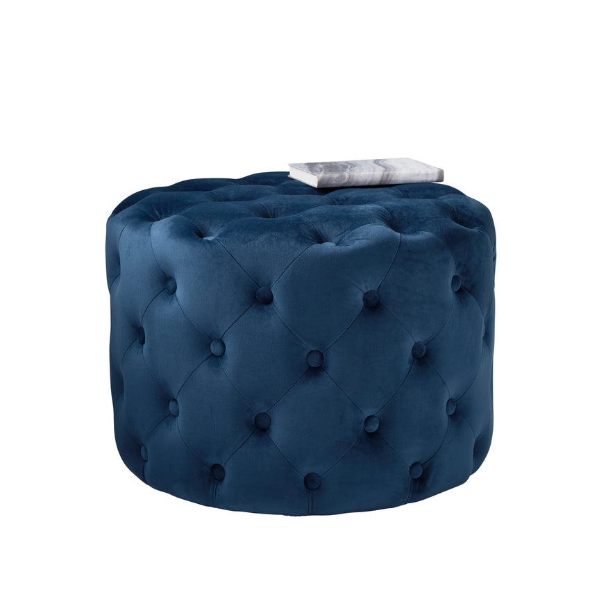 Tufted Velvet Pouffe