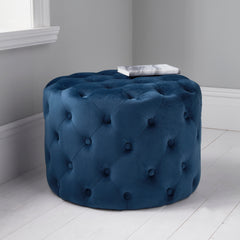 Tufted Velvet Pouffe