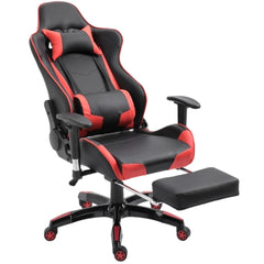 Gaming Chair, PU Leather - Red, Black