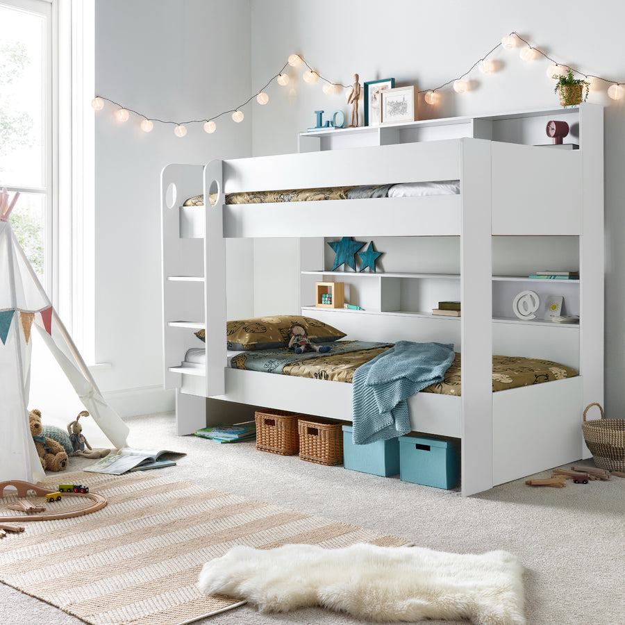 Olly 3ft White Bunk Bed with Storage