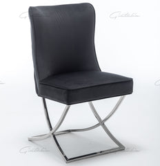Belgravia Black Velvet Chair