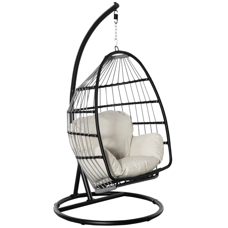 Rattan Hanging Egg Chair – Brown – Buy Online